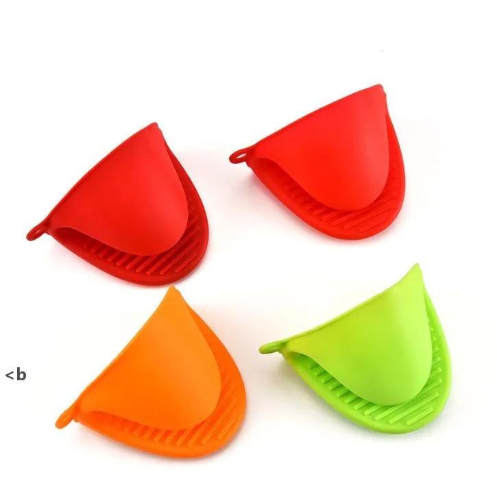 Baking Silicone Heat Insulation Clip Mitt Anti Scalding Slip Gloves Household Bowl Ovens Microwave Oven Tray Pot Dish Bowls Mitts ZZA13513