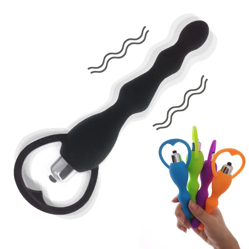 Vibratore anale per donna giocattolo silicone massaggio prostrata_voghion.com