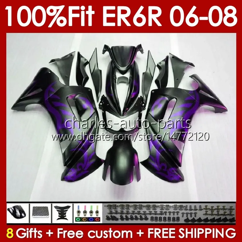 Matte Purple OEM Injection Molded Royal Body Kits For Kawasaki Ninja