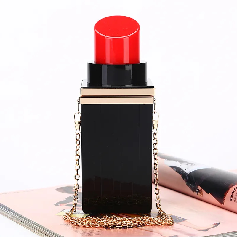 2022 Factory Retaill Wholesale Classic Handmade Acryl Evening Bag Lipstick Clutch Purites voor bruiloft/banket/feest/porm