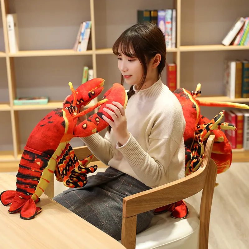 Smilesky Realistic Stuffed Lobster Plush Toy - Red, 12 Inches Long - View #5