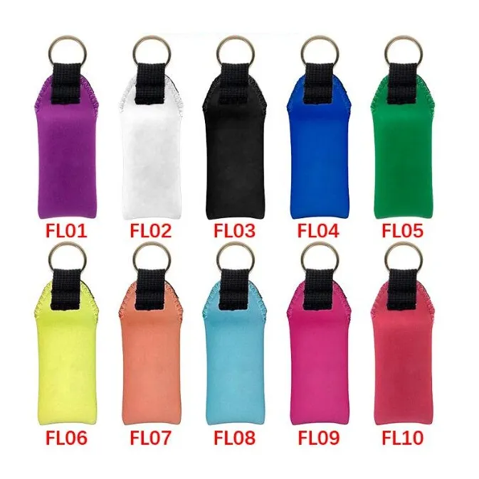 Custom Logo Neoprene Floating Car Keychain SBR Diving Material Creative Buoyancy Cotton Keyring Latch For Swim Dive To Prevent Losing Keys