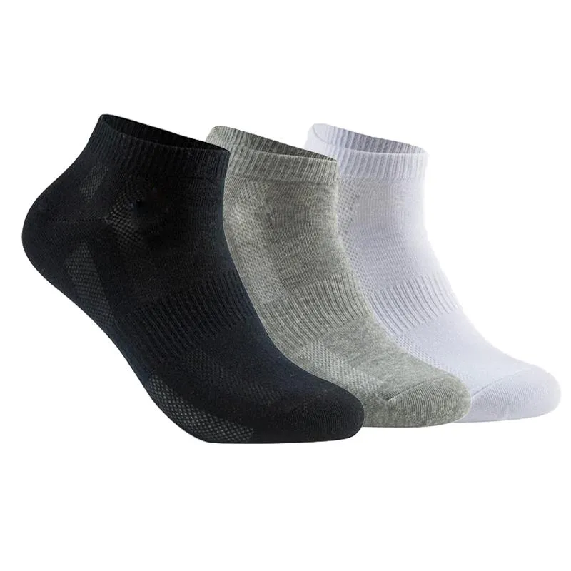 Chaussettes pour hommes paires haute qualité coton hommes maille respirant court hommes cadeaux affaires loisirs sport mâle cheville chaussette grande taille 43-46men's