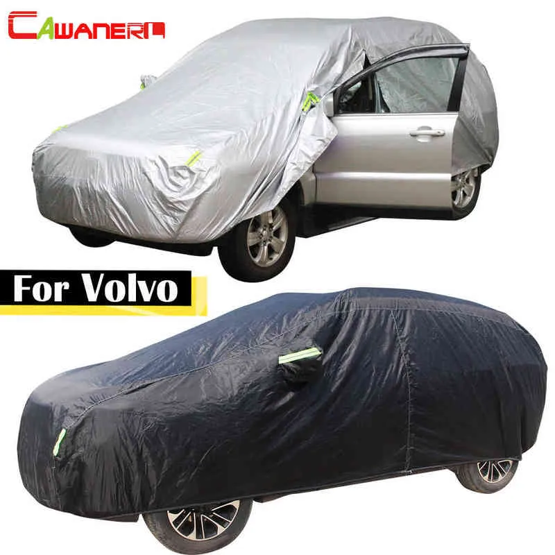 Cawanerl Voor Volvo C30 S40 V40 V50 S60 S70 XC60 XC70 XC90 V60 V70 Auto Cover Zon Sneeuw Regen Dust protector Auto Cover Waterdicht W220322