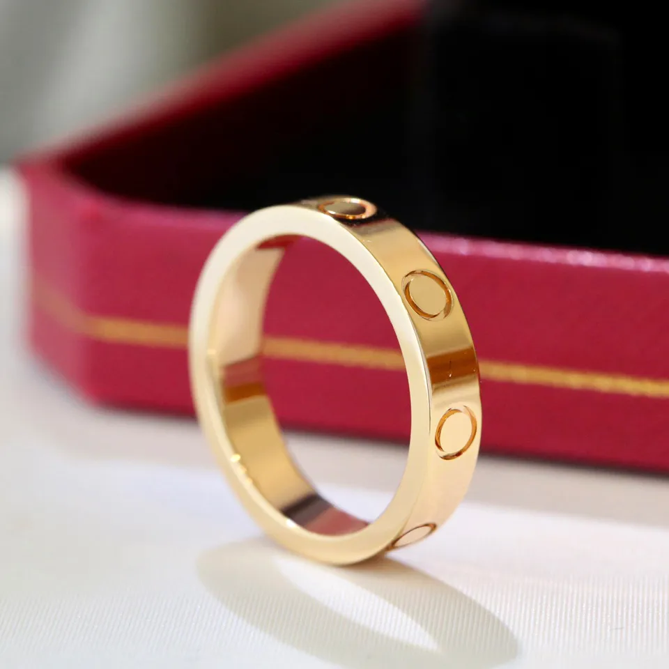 Luxury Designer Love Screw Ring For Women And Men Anello Di Lusso