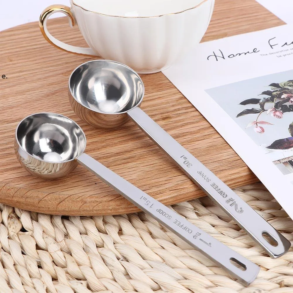 15 ml 30ml multifunctionx coffee scoop meten scoop lepel cup grond roestvrijstalen koffie eetlepel meten lepel RRF14394