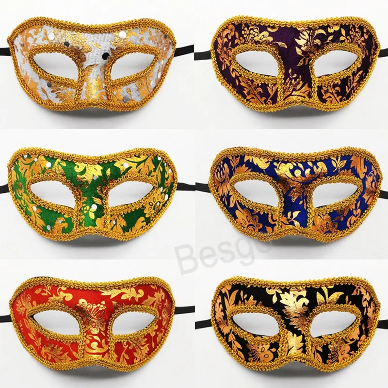 Halloween Venetiaans halfgezichtsmasker mannen vrouwen maskerade maskers volwassenen kostuum feestmaskers kerst verjaardag prom -benodigdheden