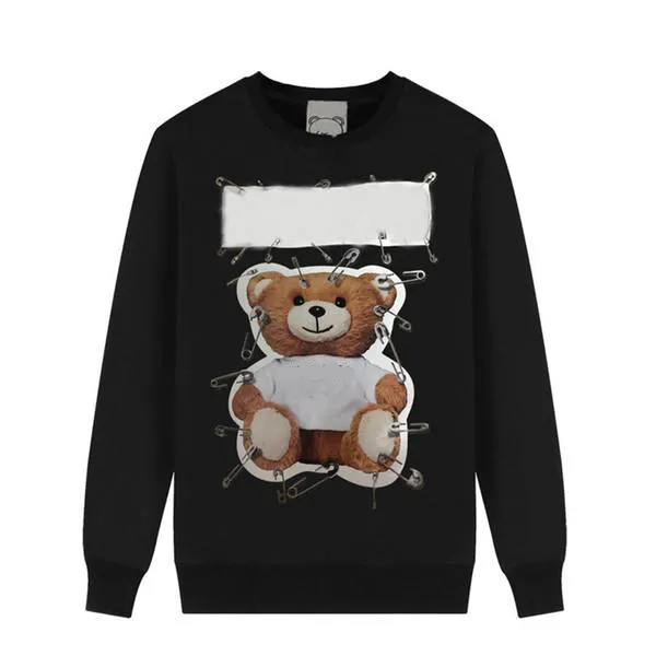 Kadınların Sweatshirts Büyük boy gevşek jumperlar Mektuplar Ömerde Uzun Kollu Ayı Üstleri Gömlekler Bahar Kış Kazak Sweater Şapkası yok