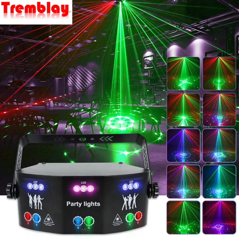 Tremblay éclairage Laser projecteur de lumière LED DMX DJ disco lumière contrôleur vocal musique fête effet d'éclairage chambre décoration de la maison