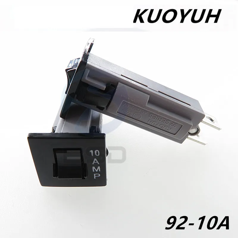 1st Kuoyuh 92-10A 92-10AMP Circuit Breakers Protector Överströmsomkopplare Motor Mätare skydd