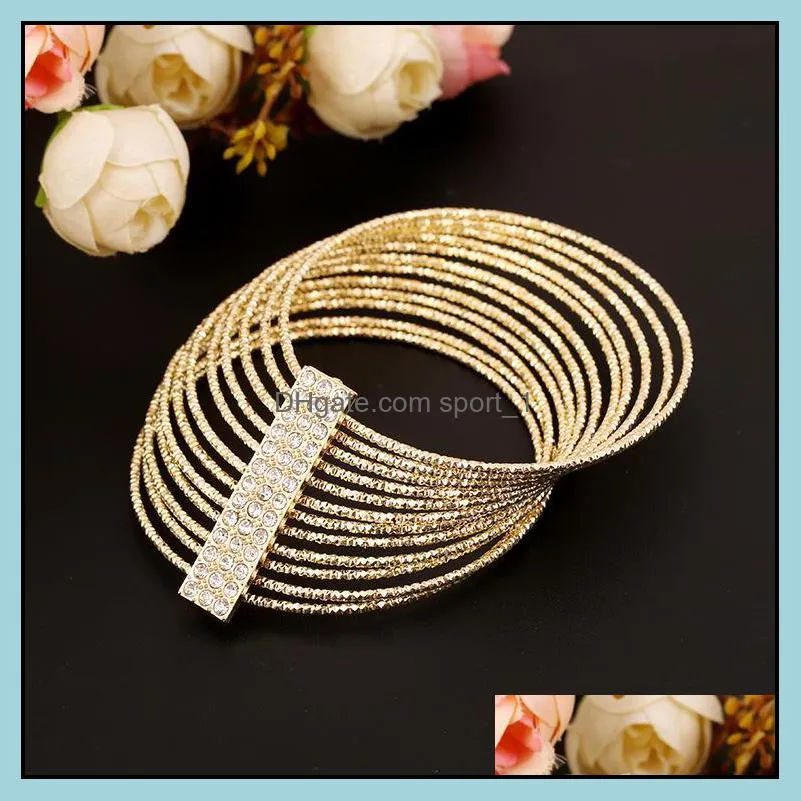 bracelets bangles unique micro pave bangles 18k gold plated crystal with diamond bracelet bangle
