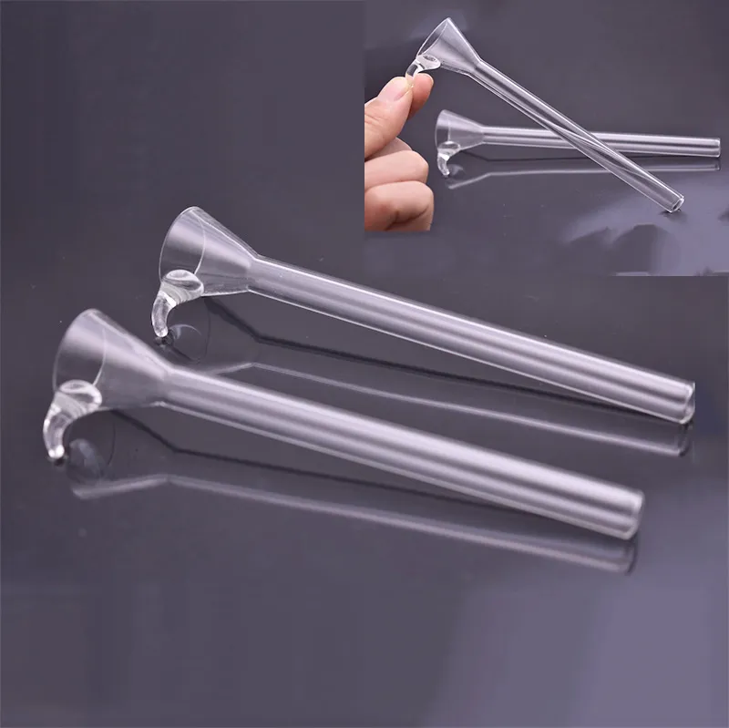 TopPuff 14cm Glass Funnel Bowl Dry Herb Downstem For Tobacco Bongs From