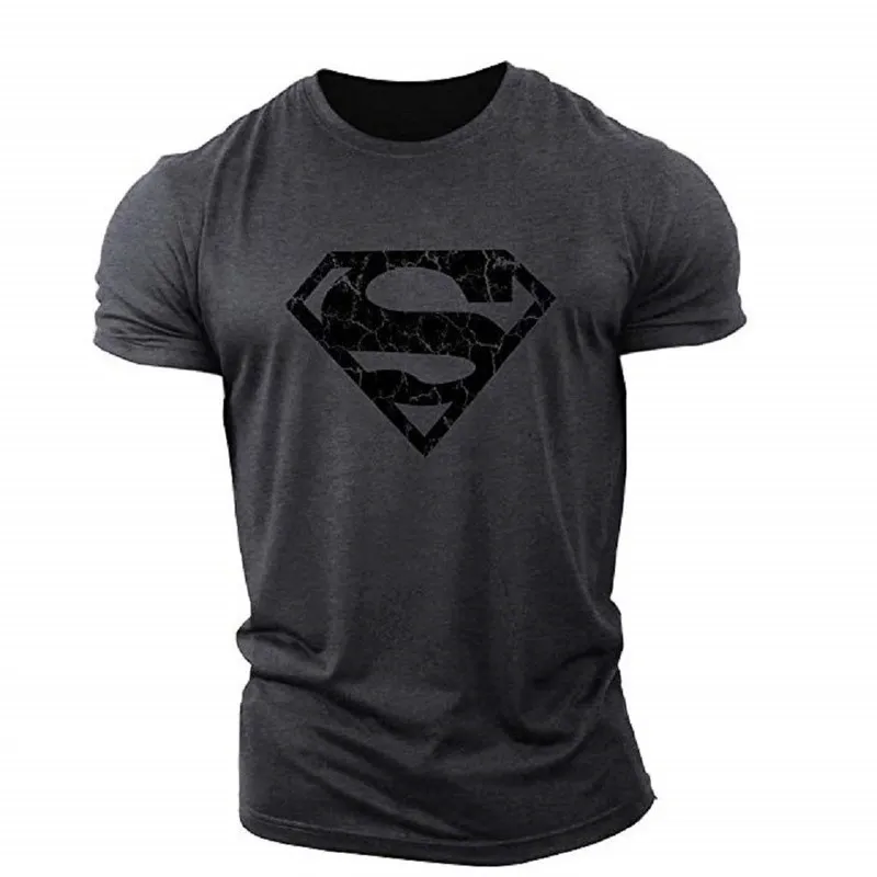 Summer Men S Fitness Short Sleeve 3D T Shirt Sports Outdoor Cartoon Hero Oversized Custom Fitted Hip Hop Tops 110 6XL 220614