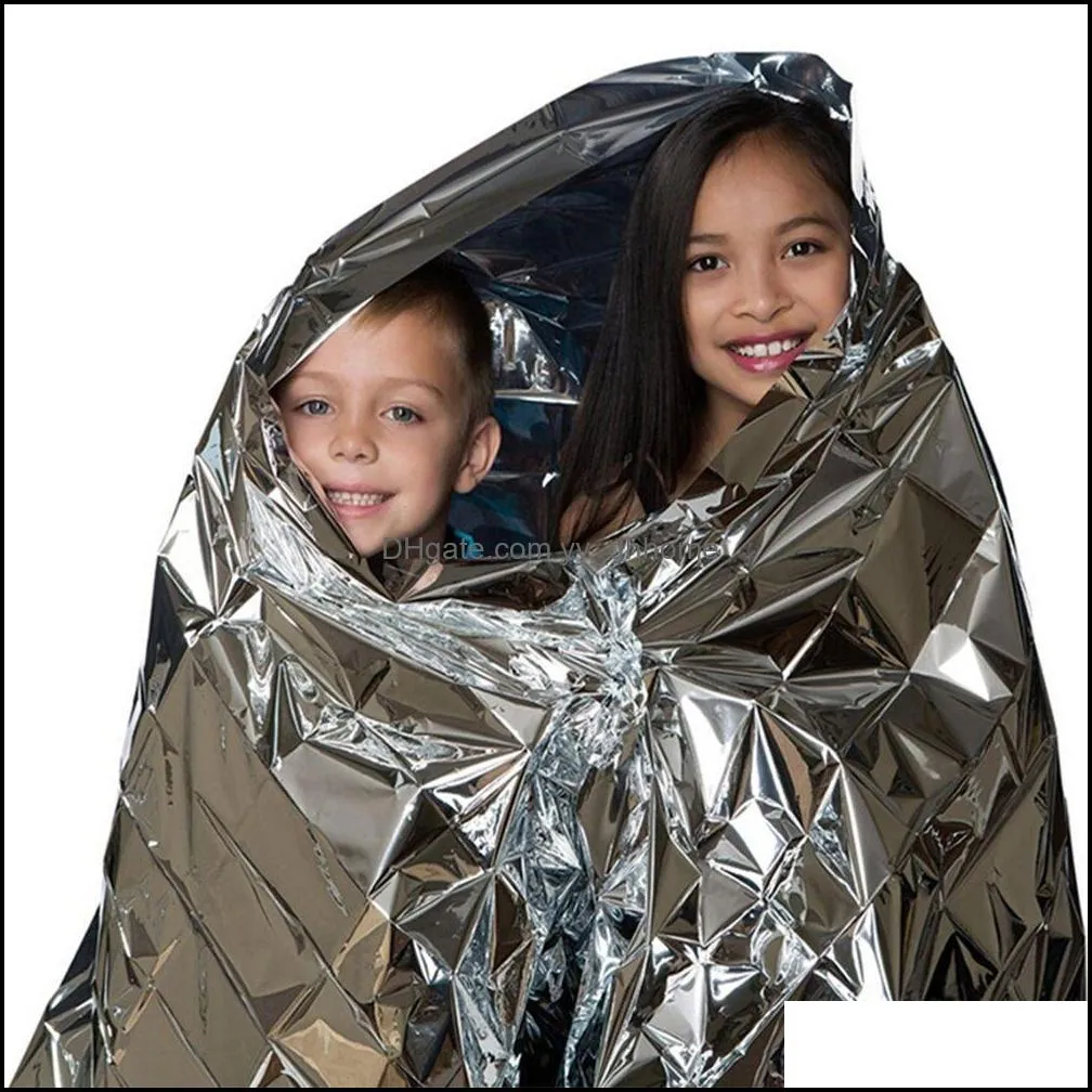 emergency blanket outdoor rock protection survive first aid military rescue kit windproof waterproof foil thermal blanket paf13725