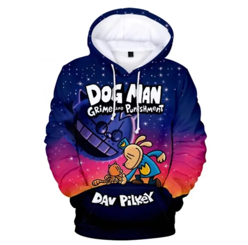 Men's Hoodies & Sweatshirts DOG MAN 3D Boys/girls Fashion Long Sleeve Hooded Sweatshirt Casual Funny Pullov 100-4XL OversizedMen's