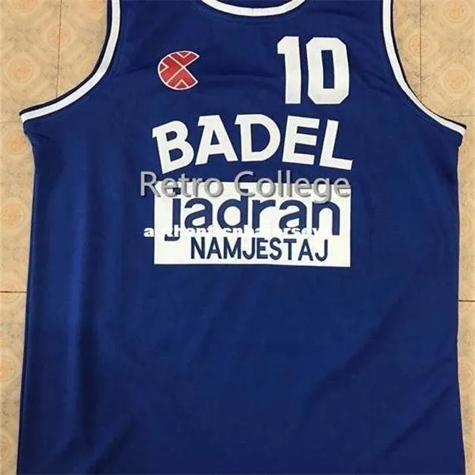 XFRSP DRAZEN Petrovic Badel Zagrzeb City Gatorade Vintage Koszykówka Jersey Wszystkie Rozmiar Haft Szyte Dostosuj dowolną nazwę i nazwę XS-6XL Vest Jes