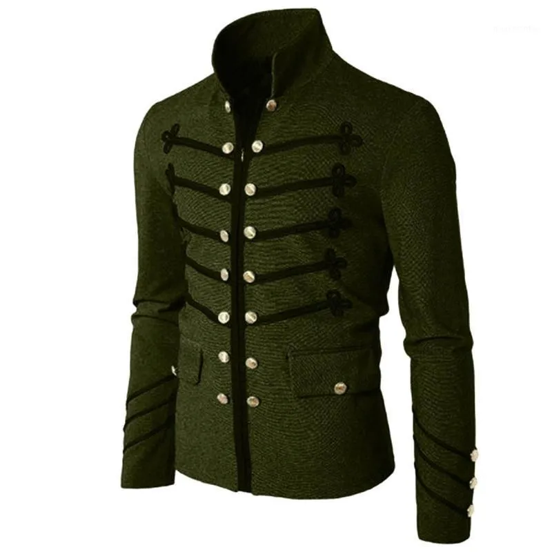 Herenjacks jas jas Gotic borduurknop uniform kostuum feest uit het derweren heren herfst winter warm groot formaat 5xl