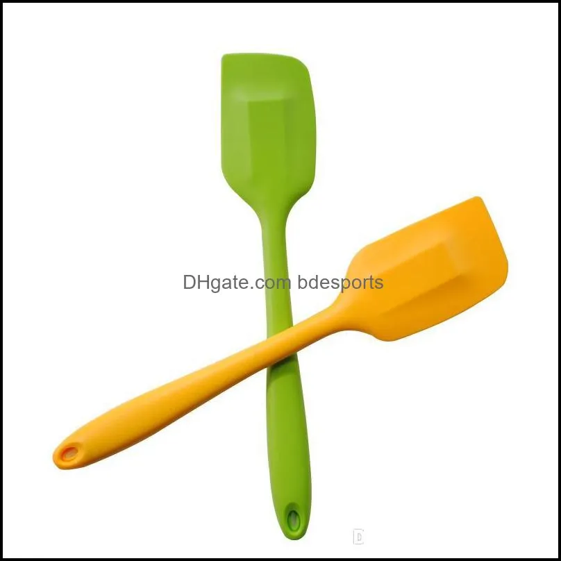 28cm Silicone Batter Scrapers Non-stick Rubber Cakes Spatula Tools For Cooking Baking Heat Resistant Spatulas Mousse Cream Scraper BC