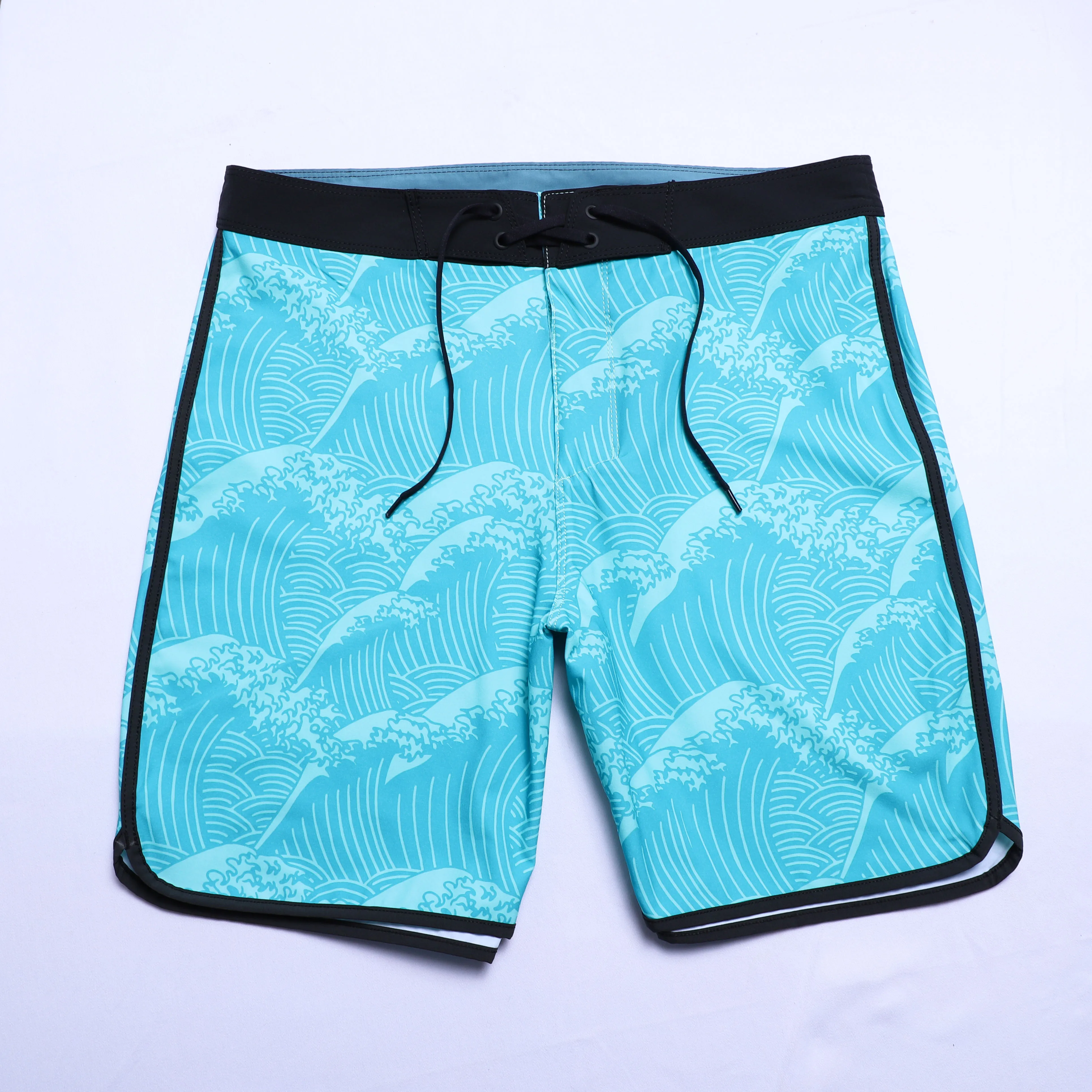 Shorts swimshorts bermuda shorts de ginástica moda calça de banho de ginástica de ginástica 4way Surfando a água de água rápida seca seca de poliéster praia esportes