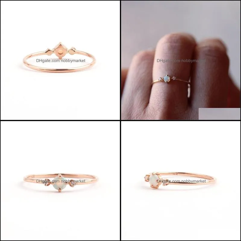 Wedding Rings Woogge Fashion Silver Color Crystal Flower Vine Leaf Design For Women Femme Ring Vintage Statement Jewelry Lover Gift