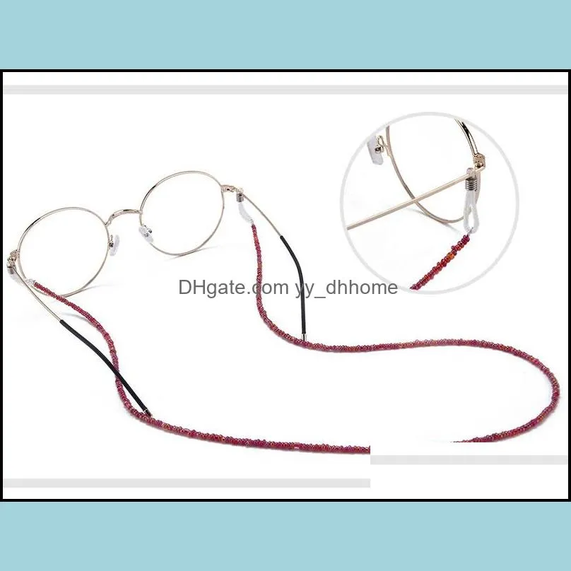 colorful sports diy beaded sunglasses strap eyewear glasses cord chains string holder for men women fashion accessories