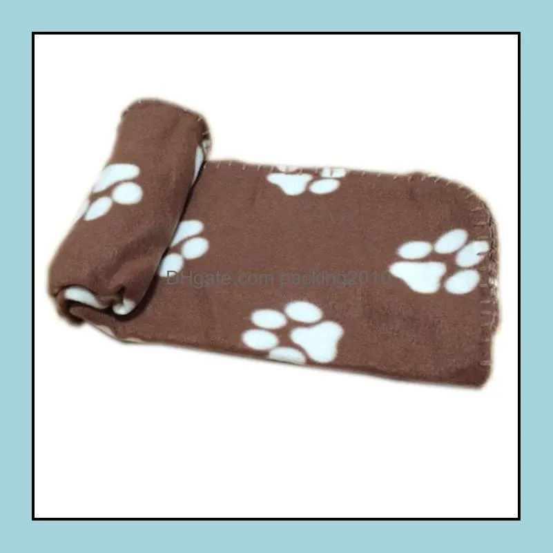 home pet products 24colors cat blanket cushions dogs paw star print blankets dog bath cushion yhm235-zwl