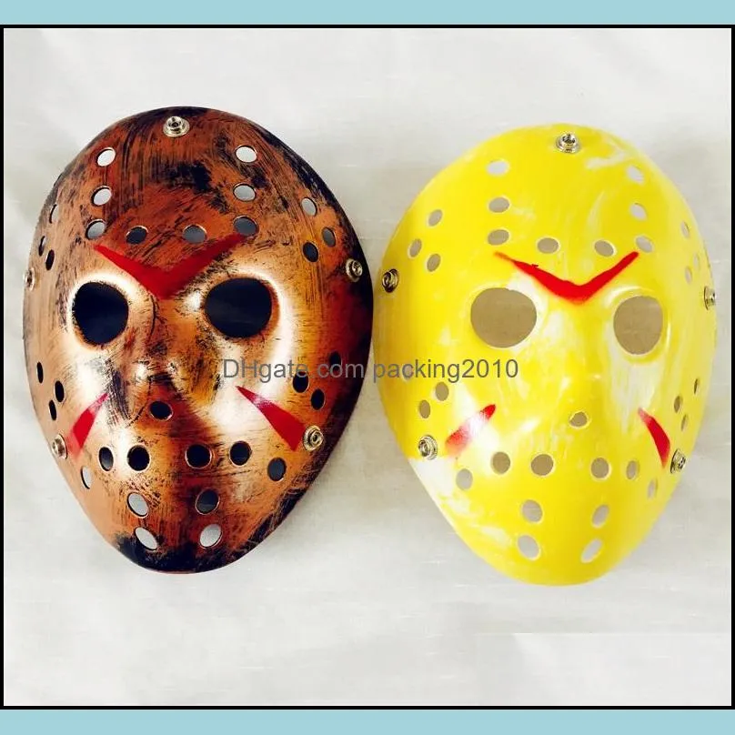 Retro Masquerade Masks The 13th Horror Movie Jason Skull Face Mask Scary Halloween Costume Cosplay Festival Party Decor Props 3 7rh YY