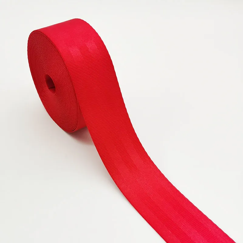 Colore rosso 10-91 metri per ROTOLO Larghezza 48 mm Colore misto Cintura automobilistica per sedili di sicurezza per auto/indumenti da cucire/accessori per borse sostituzione del nastro di reggiatura