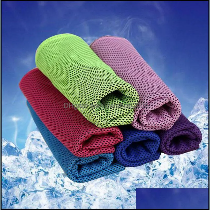 cooling towel quick dry ice towels enduring summer bath towels shawl for fitness hip-hop yoga swimming travel gym 30*90cm cyl-yw1272