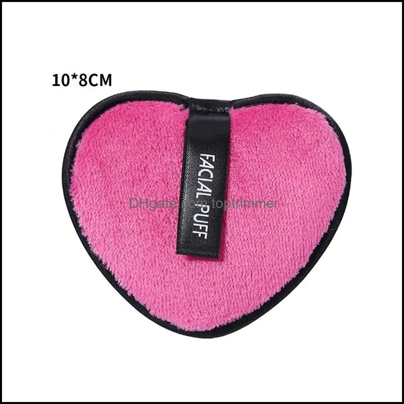 heart lazy fiber velvet soft powder cosmetic puff beauty facial sponge foundation makeup puffs face cleaning tools