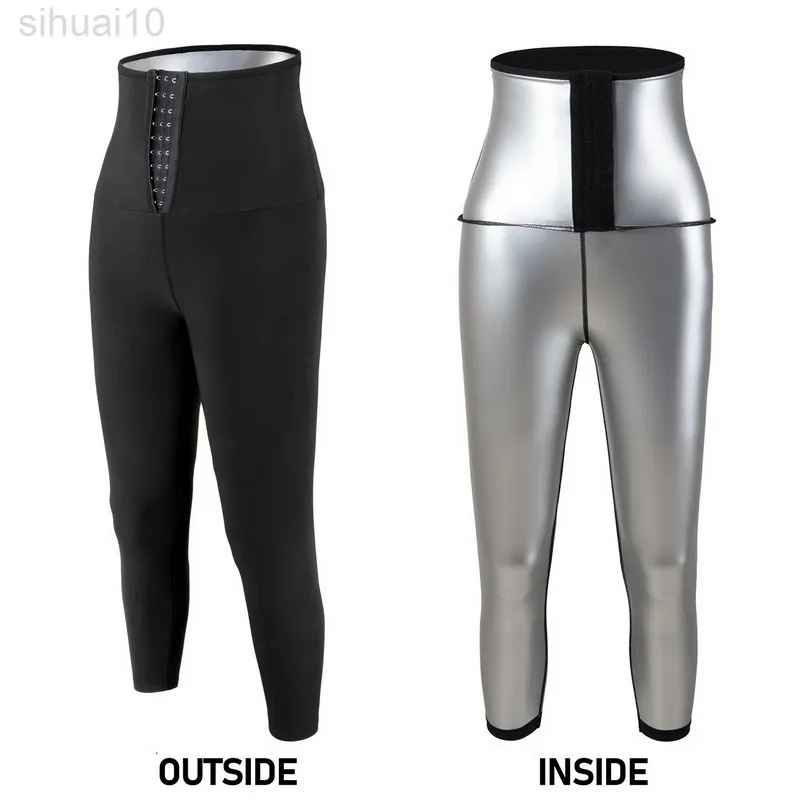 Calça de modela de corpo sauna shapers sweat sweat sweet calça de emagrecimento fitness shapewear ginout ginout lings calças de fitness l220802