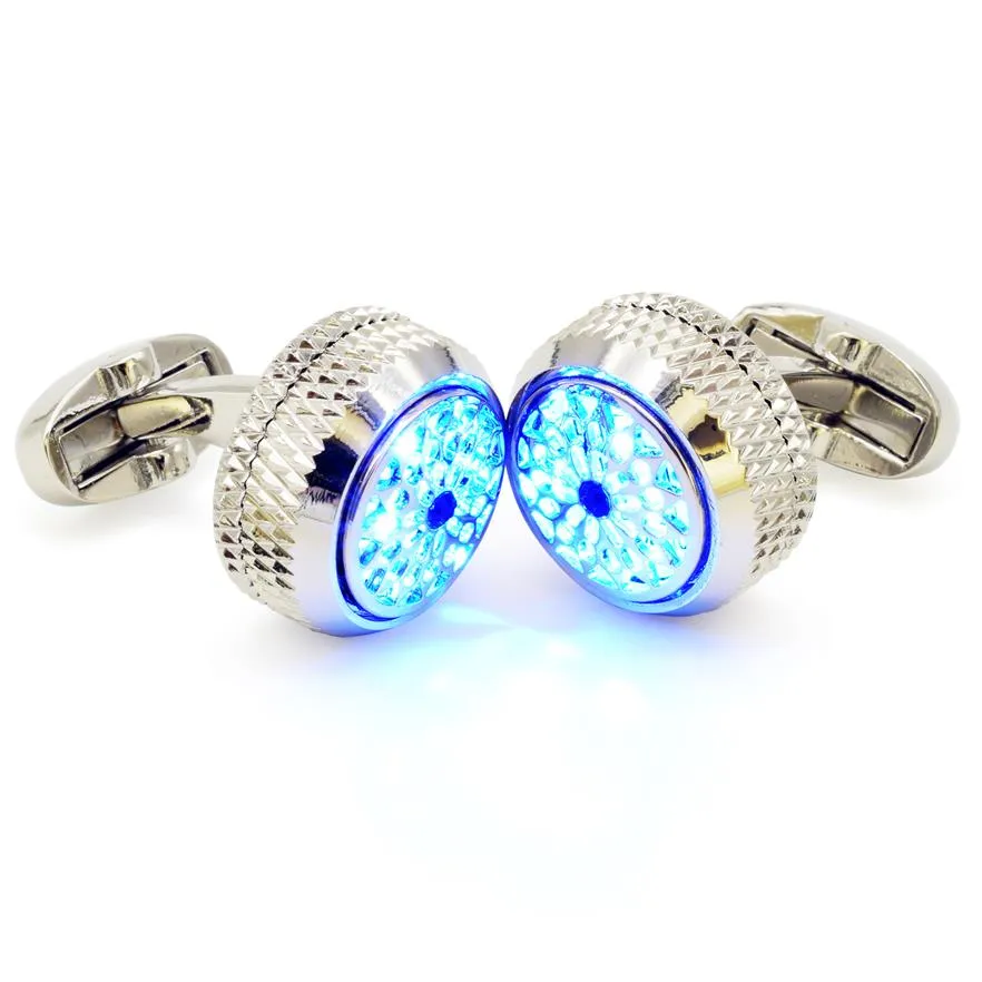 LED CuffLink Męski styl Stypenir Tuxedo Suit Business Birth Birthday Anniversary Prezent dla mężczyzn Dress Accessories2705