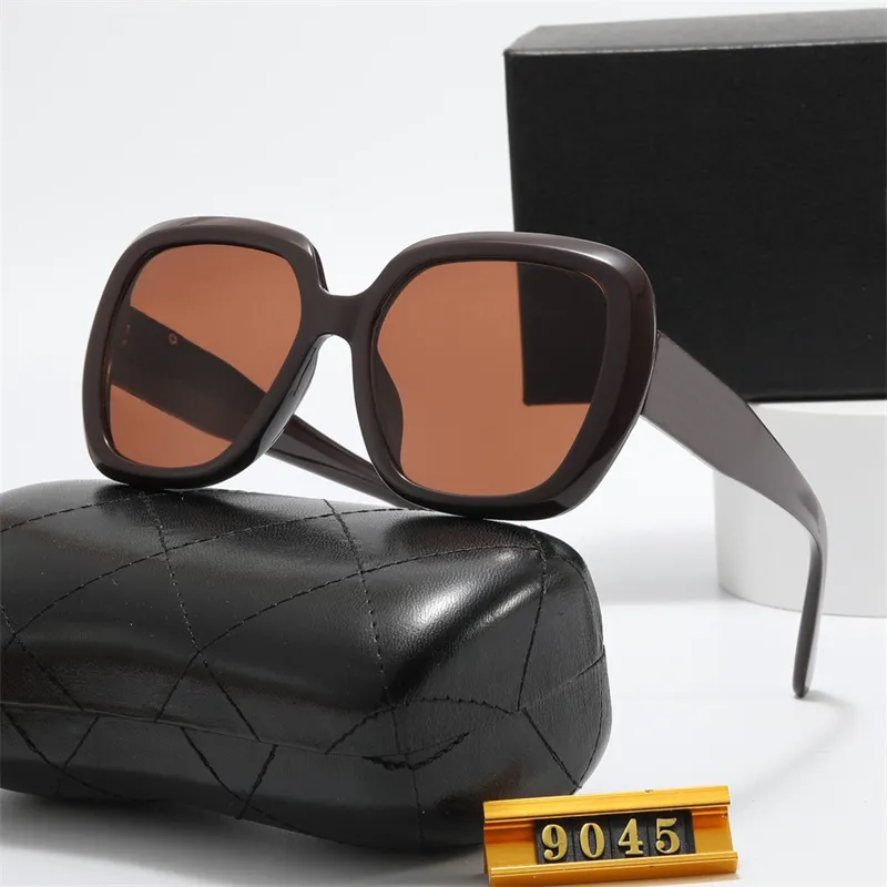 النظارات الشمسية الموضة للجنسين مصممين نظارات عالية الجودة إطار الكمبيوتر عدسات ألوان مختلطة مناسبة للسفر شاطئ المشي مع مربع