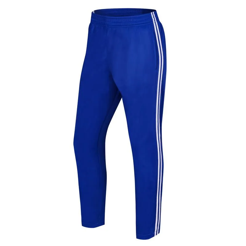 Homme Striple Pantalon Couleur bleue et rouge, pantalon long