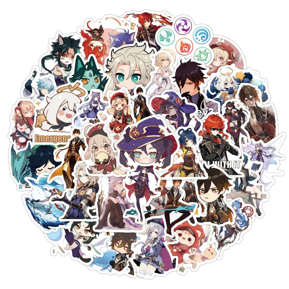 48Pcs Anie One Stickers, Cartoon Anie Stickers For Kids,Waterproof