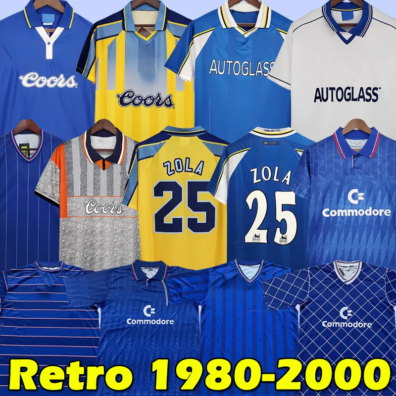 Retro Drogba 2000 Torres CFC Soccer Jersey 1980 81 82 83 85 87 89 Lampard Football Shirt 1990 91 94 95 96 97 Final 98 99 00 vintage Crespo Classic COLE ZOLA Vialli jerseys