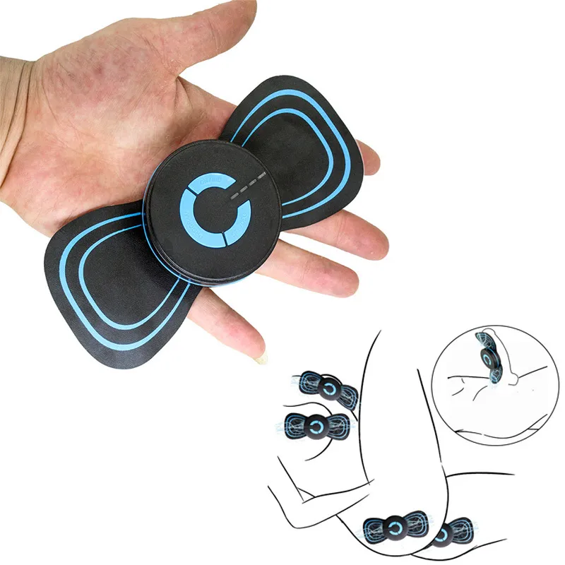 Mini masseur de corps de Patch électrique autocollants intelligents pratiques soulagement de la douleur par électrochoc jouets sexy