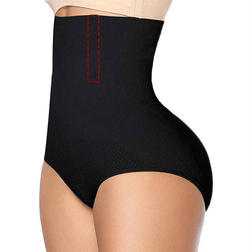 Kvinnors Magkontroll Shapewear Trosor Midjeträning Kroppsformare Hög midja Sömlösa underkläder Butt Lifter Slimming Briefs236B