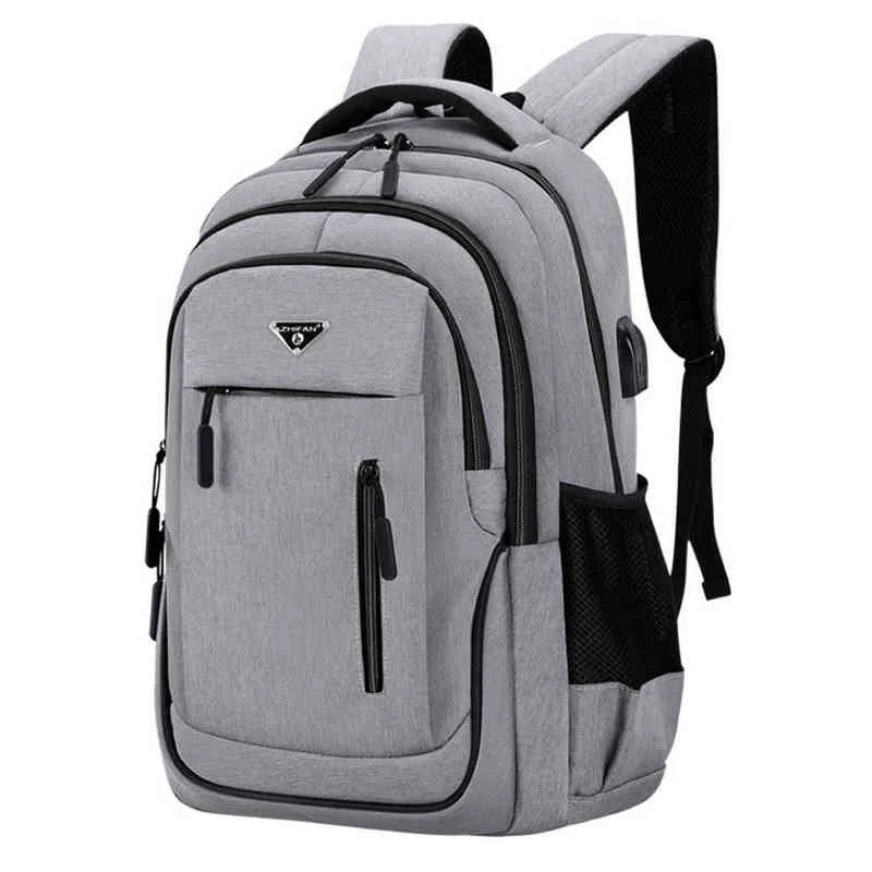 Сумка для рюкзака HBP Back Pack Большой 15,6 дюйма /17,3 ноутбука USB Men Computer School Bag Busines Oxford Водостойкий день колледжа 220723