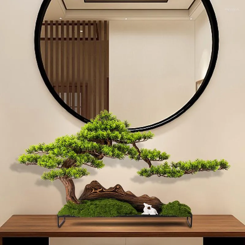 Fleurs décoratives couronnes décoration intérieure simulé bien bienvenue en pin de pin de salon décoration de salon intérieur