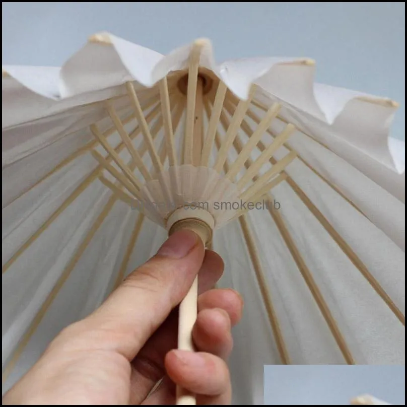 Chinese Style Products Classical Chinese Mini Craft Oilpaper Umbrella Eco-Friendly DIY Creative Blank Painting Paper Umbrellas Paintings Materials