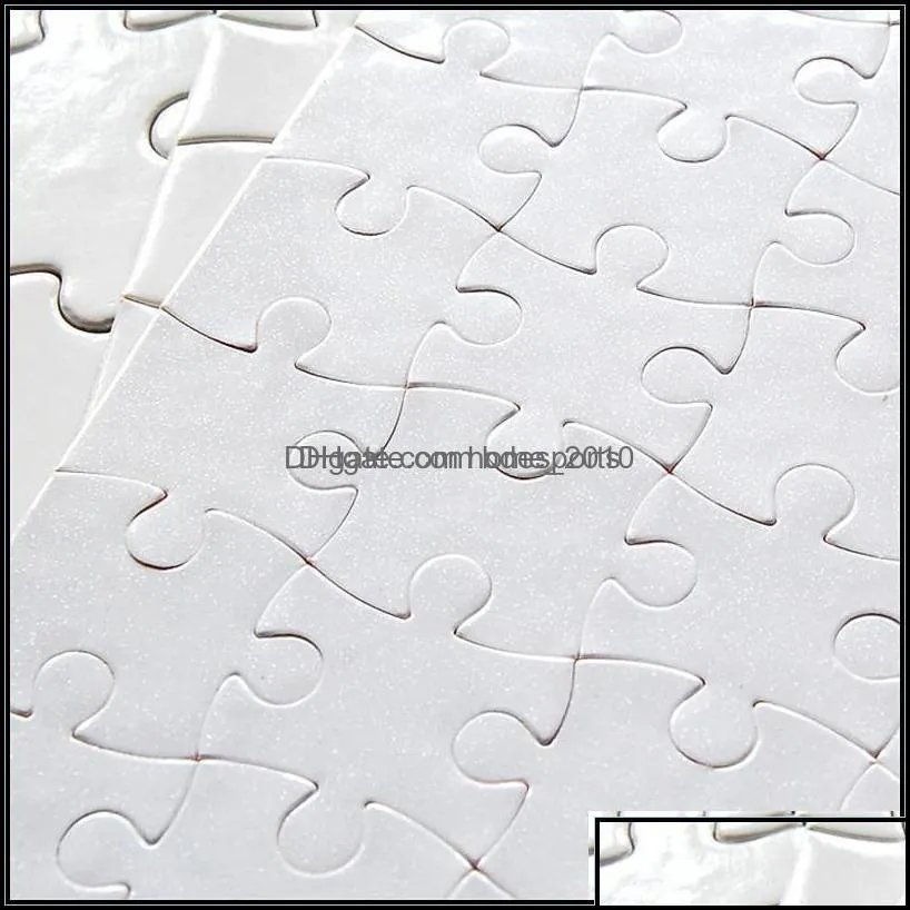 Paper Products Office School Supplies Business Industrial Sublimation Blank Jigsaw Puzzle A5 Diy Heat Press Transfer Crafts Thermal