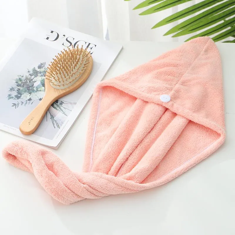 Dry Hair Caps Microfiber Quick Dry Shower Magic Absorbent Hair Towel Drying Turban Wrap Spa Bathing Cap OCEAN SHIP HHA1669