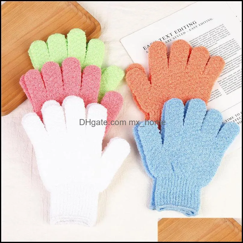 Moisturizing Spa Skin Care Cloth Bath Glove brushes Exfoliating Gloves ClothScrubber Face Body Bathes Mitten ExfoliatingGloves YFA3127