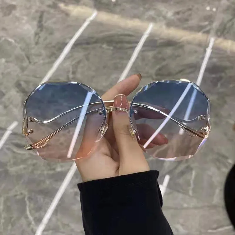 Transparent Ocean Gradient Tea Pink Sunglasses Girls... From 