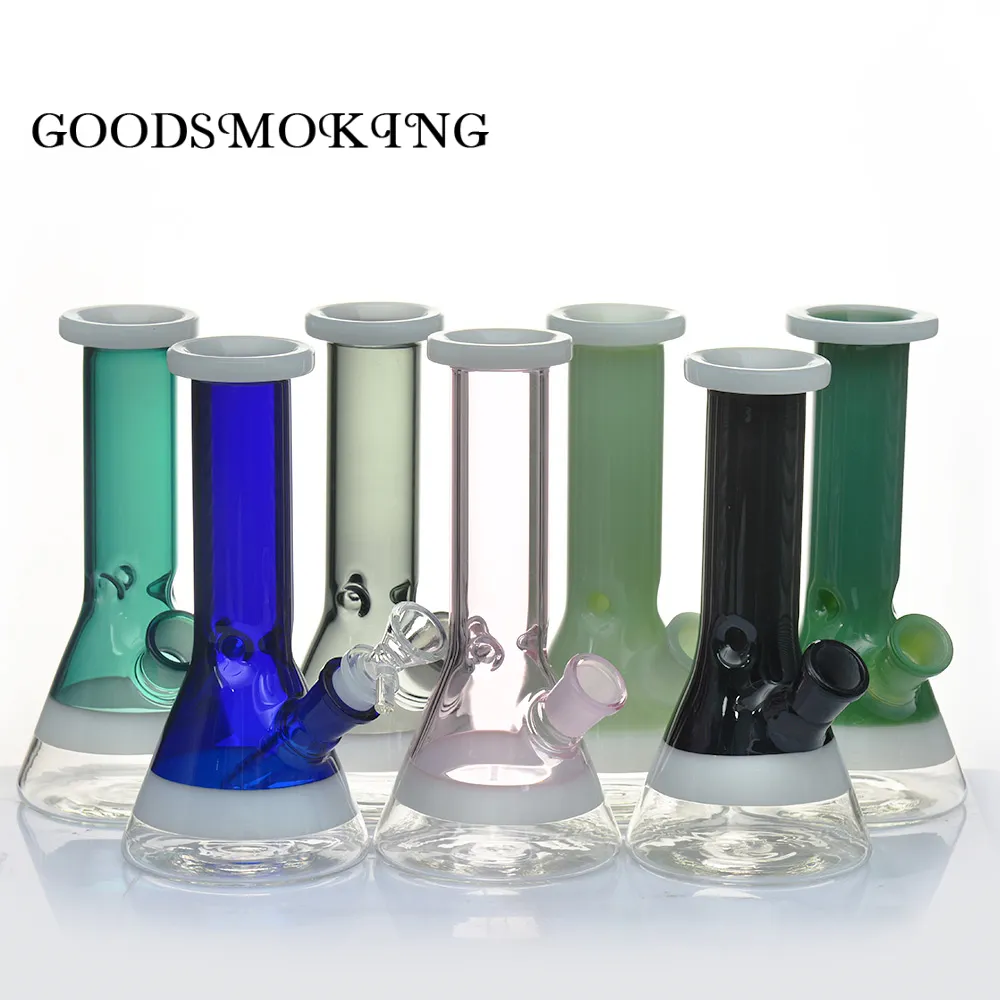 7.8 Inch Glass Bong Smoke Oil Rig With DownStem & Bowl Thick Glass Bongs 18mm Female Bubbler Water Pipe Banger Hanger