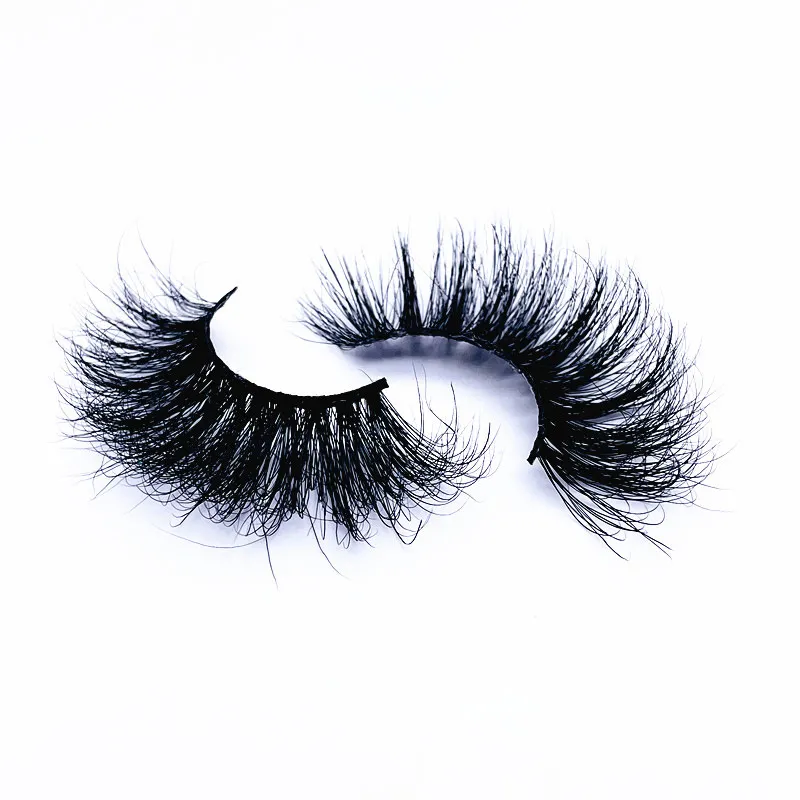 25mm mink lashes 100% handmade natural thick Eyelash wispy makeup extention tools 3D mink hair volume soft false eyelashes