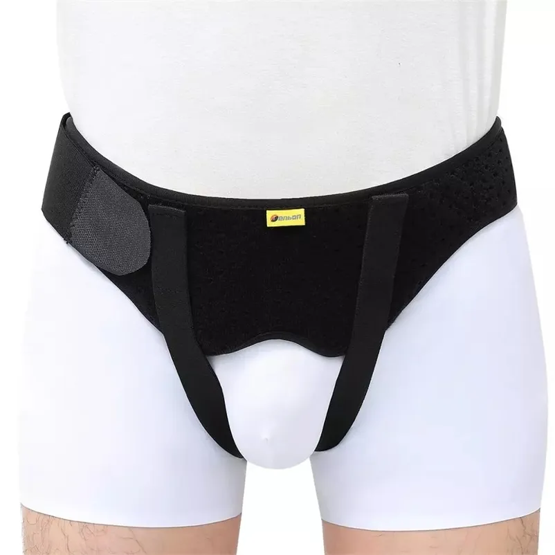 Hernia Belt Truss voor inguinale of sport hernia ondersteunen brace pijnverlichting herstelriem met 2 verwijderbare compressiekussens 220716