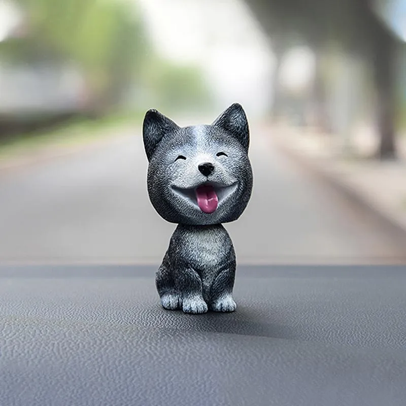 Decoraciones de interiores adornos para automóviles universales temblores de resina de perro lindo decoración de muñecas accesorios de accesorios de accesorios para automóviles interiores