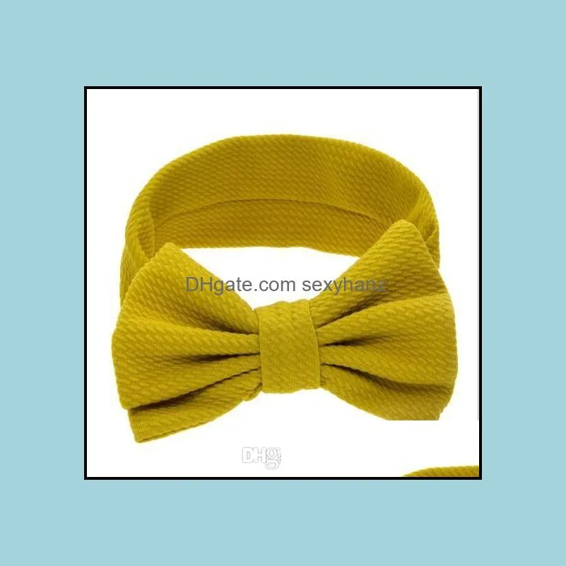 multi colors INS Lovely Big Bow headbands Candy Color Hair accessories fashion lovely bow kids baby children hairband free ship